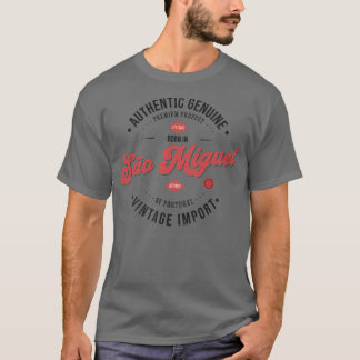 Born in Sao Miguel Azores Authentic Genuine Vintag T-Shirt