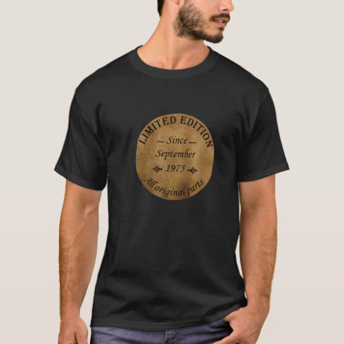 born in september 1975 vintage birthday T_Shirt