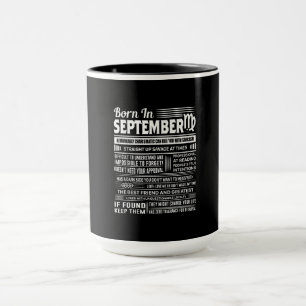Born in september virgo funny birthday gift mug