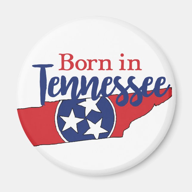 Born in Tennessee State Symbols Volunteer State Magnet (Front)