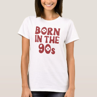 Born In The 90s Red Retro Tee