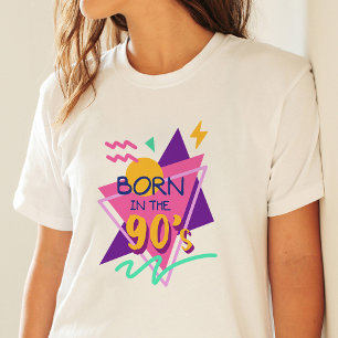 "Born in The 90s" Retro Colorful Vintage T-Shirt