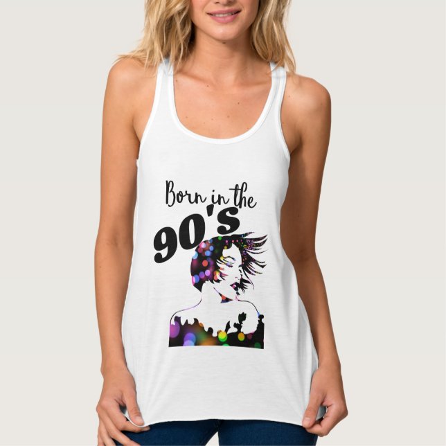 Born in the 90's tank top (Front)