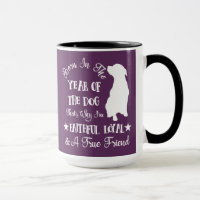 Born In The Chinese Year of The Dog Zodiac Sign Mug