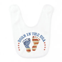 Born in the USA Baby Bib