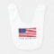 Born in the USA, baby! Cute bib for any American