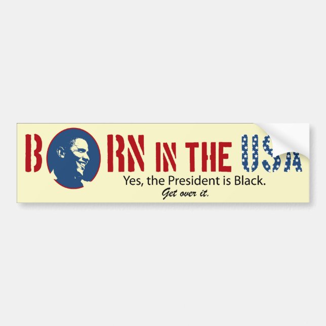 Born in the USA Bumper Sticker (Front)