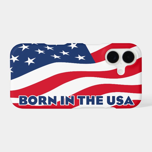 Born in the USA Case-Mate iPhone Case (Back (Horizontal))