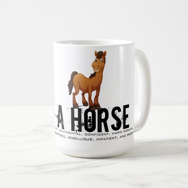 Born in the Year of the Horse Coffee Mug (Front Right)