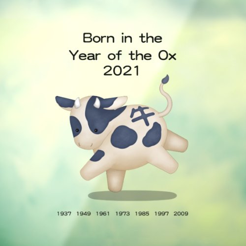 Born in the Year of the Ox Chinese Zodiac Sign