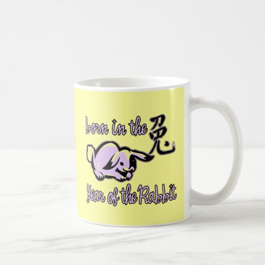 Born in the Year of the Rabbit Chinese Zodiac Coffee Mug