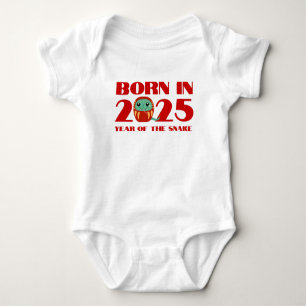 BORN IN THE YEAR OF THE SNAKE 2025 BABY BODYSUIT