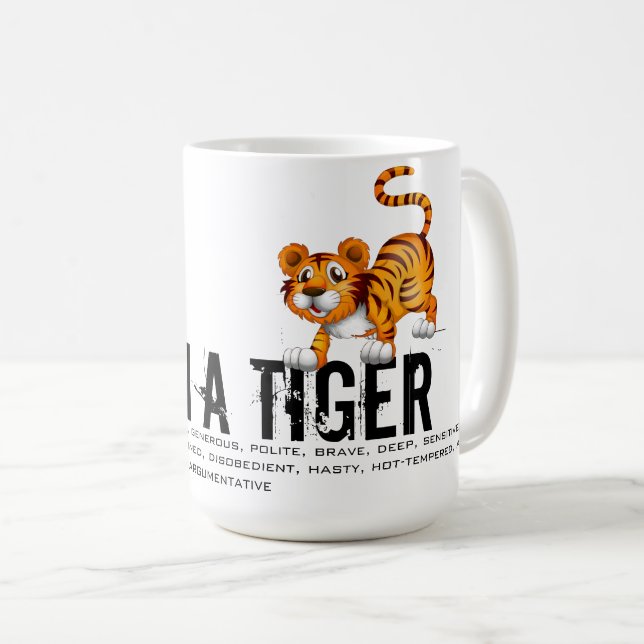 Born in the Year of the Tiger Coffee Mug (Front Right)