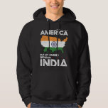 Born Indian India American USA Citizenship Hoodie