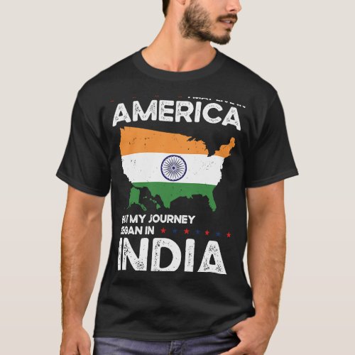 Born Indian India American USA Citizenship T_Shirt