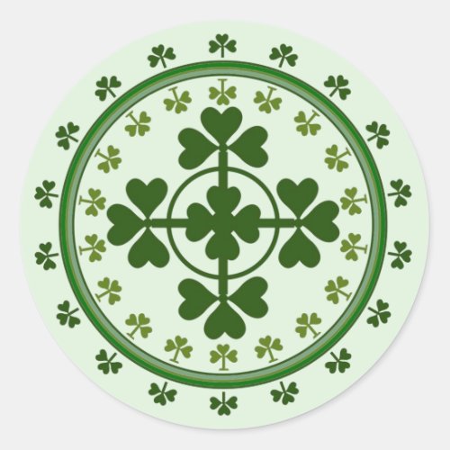 Born Irish St Patricks Day Classic Round Sticker