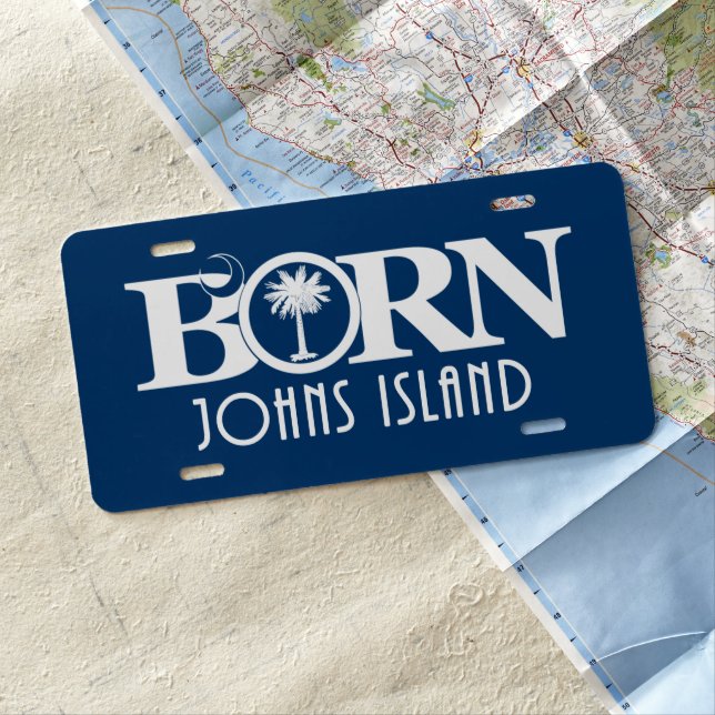 BORN Johns Island License Plate (In Situ)