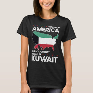 Born Kuwaiti Kuwait American Citizenship T-Shirt