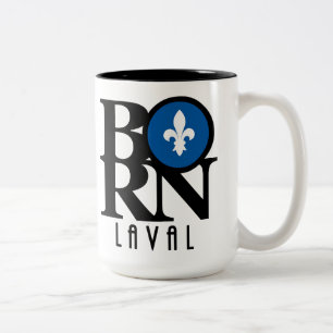 BORN Laval Quebec 15oz Two-Tone Coffee Mug