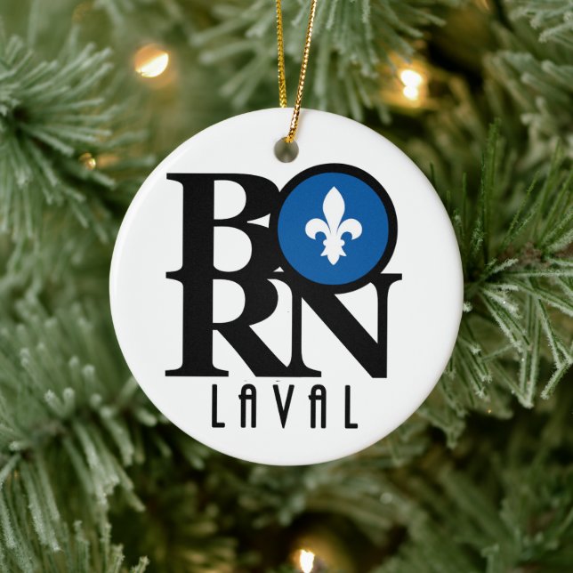 BORN Laval Quebec Ceramic Ornament (Tree)