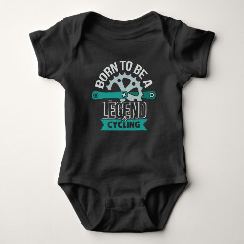 Born Legend in Cycling Baby Bodysuit