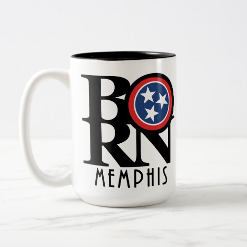 BORN Memphis Tennessee 15oz Two_Tone Coffee Mug