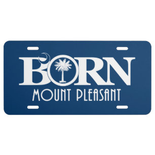 BORN Mount Pleasant License Plate