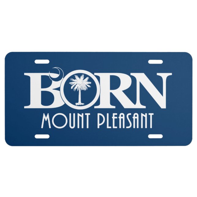 BORN Mount Pleasant License Plate (Front)
