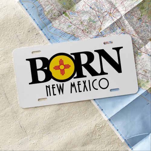 BORN New Mexico License Plate