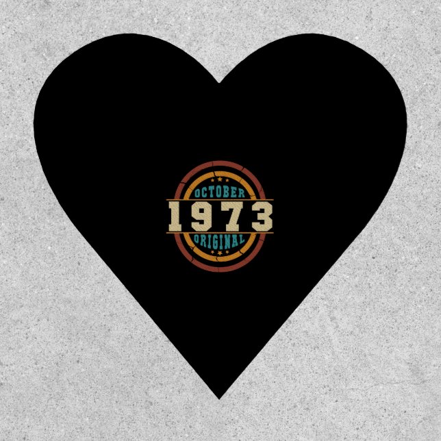 Born October 1973 Original Retro Patch (Front)