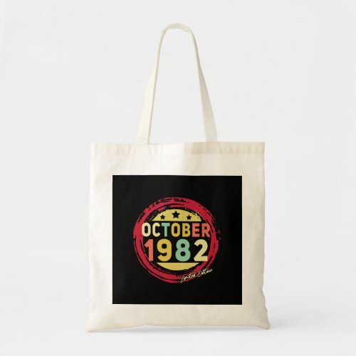 Born October 1982 Vintage Gift Tote Bag