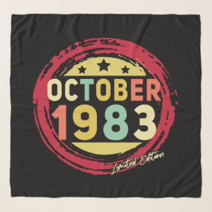 Born October 1983 Vintage Gift Scarf