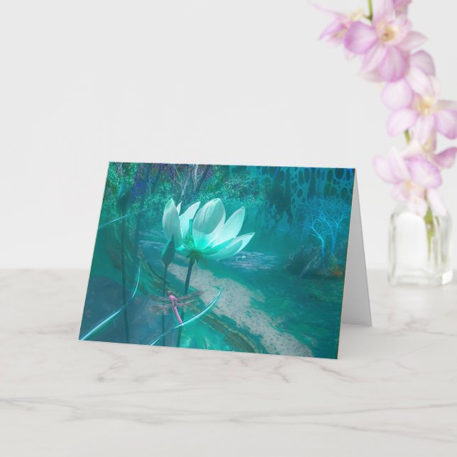 BORN OF DRAGONFLY CARD (Orchid)