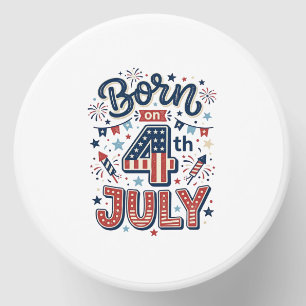 Born on 4th of July Patriotic Kids Shirt Design_1 Mini Candle Favors
