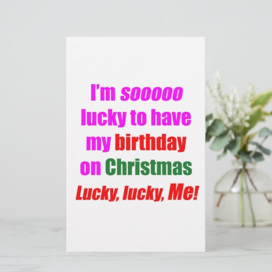 Born On Christmas (Standing Front)