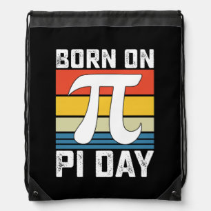 Born On Pi Day Birthday Math Mathematics Drawstring Bag