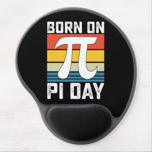 Born On Pi Day Birthday Math Mathematics Gel Mouse Pad