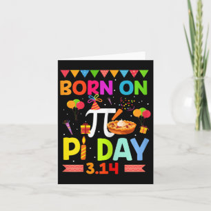 Born On Pi Day Birthday Math Teacher 3.14 Cake Gif Card