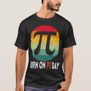 Born On Pi Day Happy Birthday Nerd Math Teacher T-Shirt