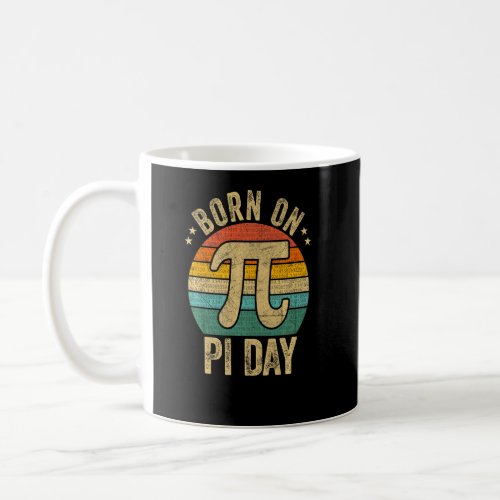Born On Pi Day Math Equations Vintage Sunset Geek  Coffee Mug