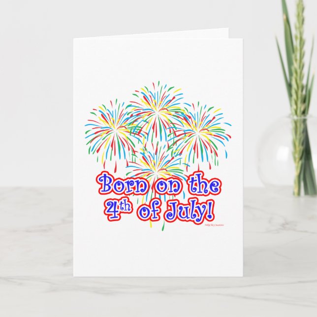 Born on the 4th of July Card (Front)
