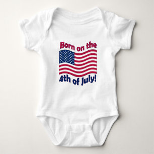 Born on the 4th of July Infant Creeper