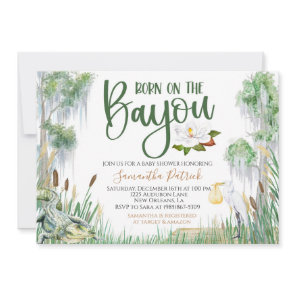 Born on the Bayou Baby Shower Invitation