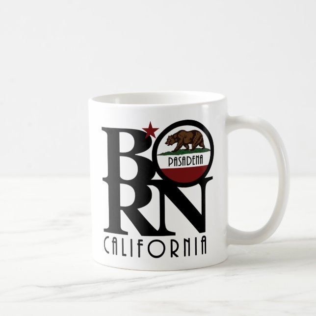 BORN Pasadena California 11oz Coffee Mug (Right)
