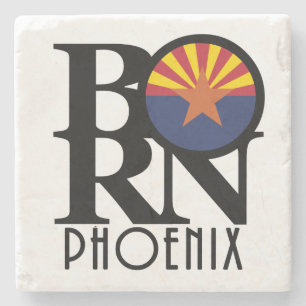 BORN Phoenix Arizona Stone Coaster
