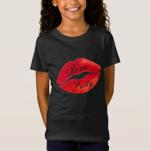 Born Pretty Lip Cute Girl Happy Makeup Cosmetic T-Shirt