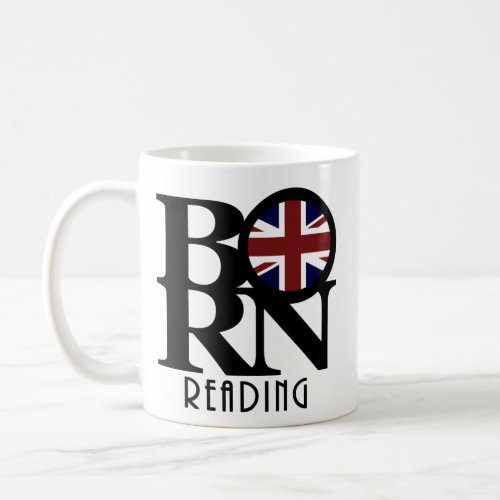 BORN Reading England 11oz Coffee Mug