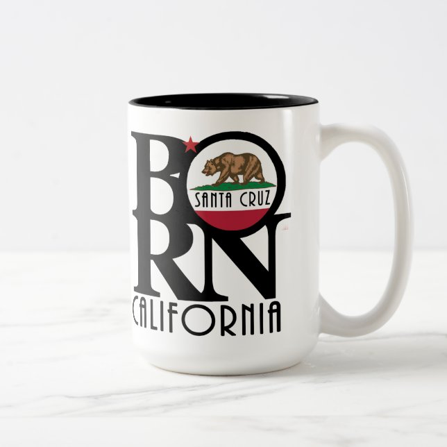 BORN Santa Cruz 15oz Two-Tone Coffee Mug (Right)