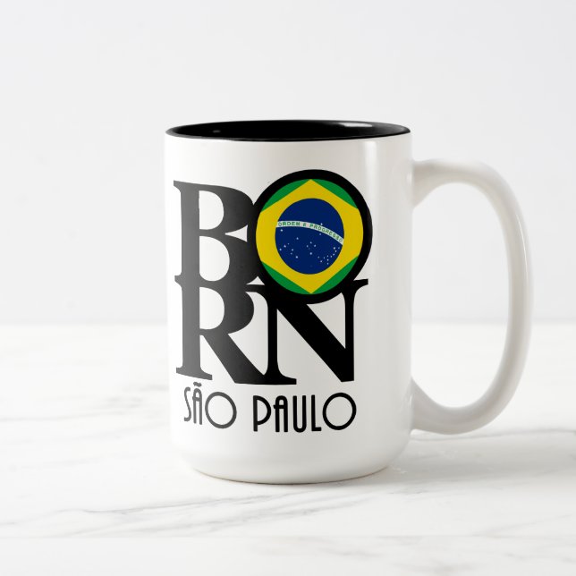 BORN São,Paulo 15oz Two-Tone Coffee Mug (Right)