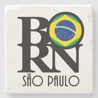 BORN Sao Paulo Brazil Stone Coaster